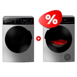 Жиынтық Hansa кір жуғыш машинасы  WHK9141D4BSG + Hansa кептіру машинасы TDH8H1D5G 