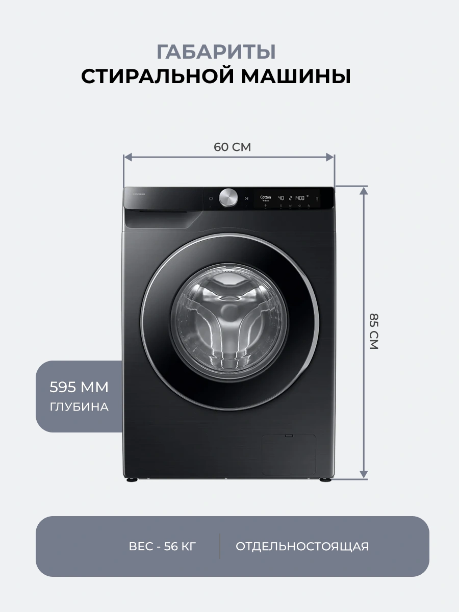 Стиральная машина Samsung WW90DG6U94LBLD - фото 18