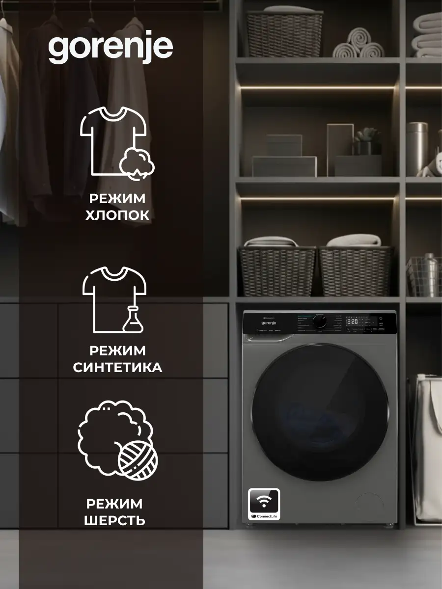 Стиральная машина Gorenje WPNA84APGW - фото 7