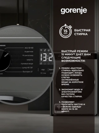 Стиральная машина Gorenje WPNA84APGW - фото 5