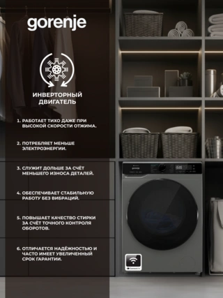 Стиральная машина Gorenje WPNA84APGW - фото 6