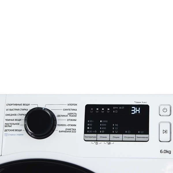 Стиральная машина Samsung WW60J30G03WDLD - фото 4