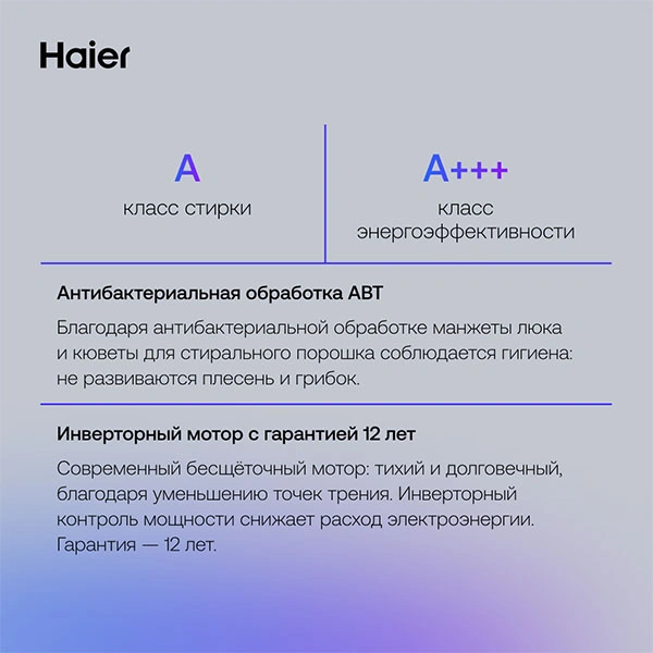 Кір жуғыш машина Haier HW60-BP12929AS - фото 9