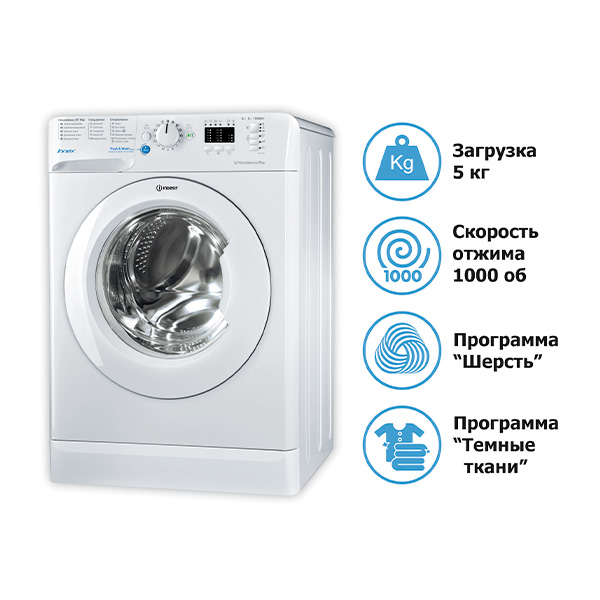 Стиральная машина Indesit BWSA 51051 1 в Алматы - цены, купить в ...