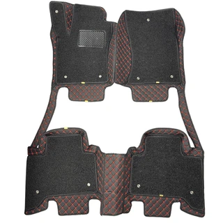 Коврики Kristall-auto Toyota Highlander 2007-2014 черный / красный