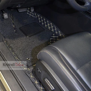 Коврики Kristall-auto Toyota Highlander 2007-2014 черный / бежевый