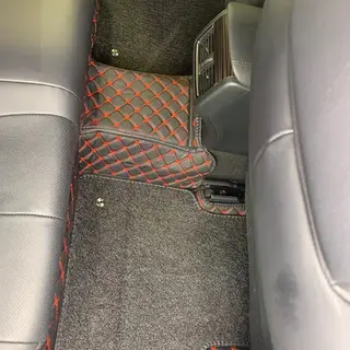 Коврики Kristall-auto Toyota Highlander III 2014-2019 черный / красный