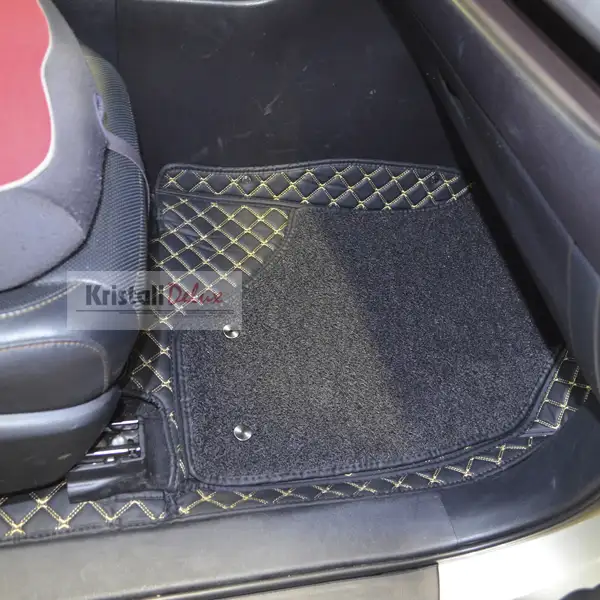 Коврики Kristall-auto Toyota Highlander III 2014-2019 черный/бежевый - фото 2