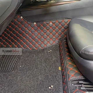 Коврики Kristall-auto Toyota Rav-4  2013-2018 Черный/красный - фото 2