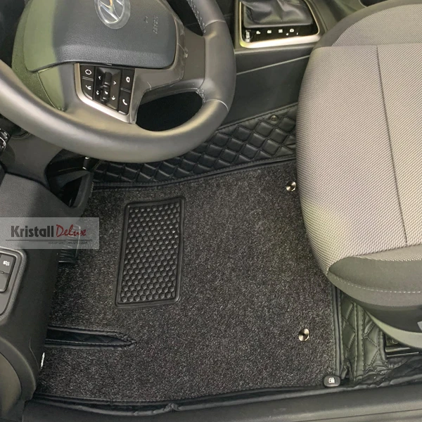 Коврики Kristall-auto Hyundai Solaris 2017-2019 и Hyundai Accent черный - фото 3
