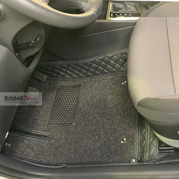 Коврики Kristall-auto Hyundai Solaris 2017-2019 и Hyundai Accent черный