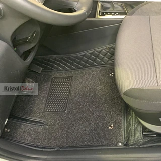 Коврики Kristall-auto Hyundai Solaris 2017-2019 и Hyundai Accent черный