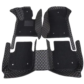 Коврики Kristall-auto Hyundai Elantra 2015-2020 черный / бежевый