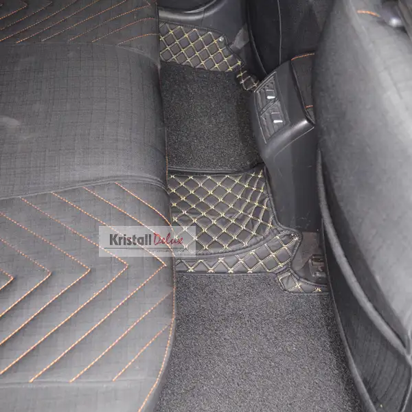 Коврики Kristall-auto Toyota Camry 40 2006-2011 черный/бежевый - фото 4