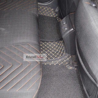 Коврики Kristall-auto Toyota Camry 40 2006-2011 черный/бежевый