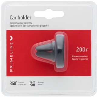 Держатель Prime Line крепление на вентиляц решетку, черный