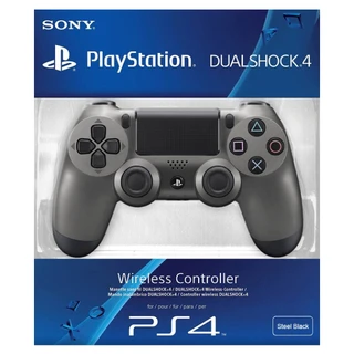 Игровой комплект PlayStation джойстик PS4 Dualshock Cont Steel Black v2 + игра Fifa21