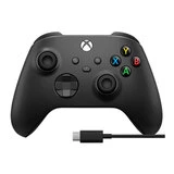 Контроллер для игровой приставки Microsoft XBOX Black + кабель USB Type-C (1V8-00008)