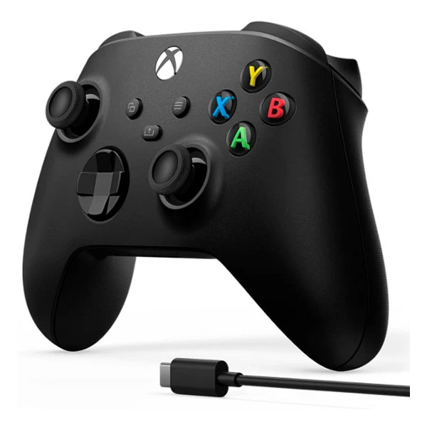 Контроллер для игровой приставки Microsoft XBOX Black + кабель USB Type-C (1V8-00008) - фото 2