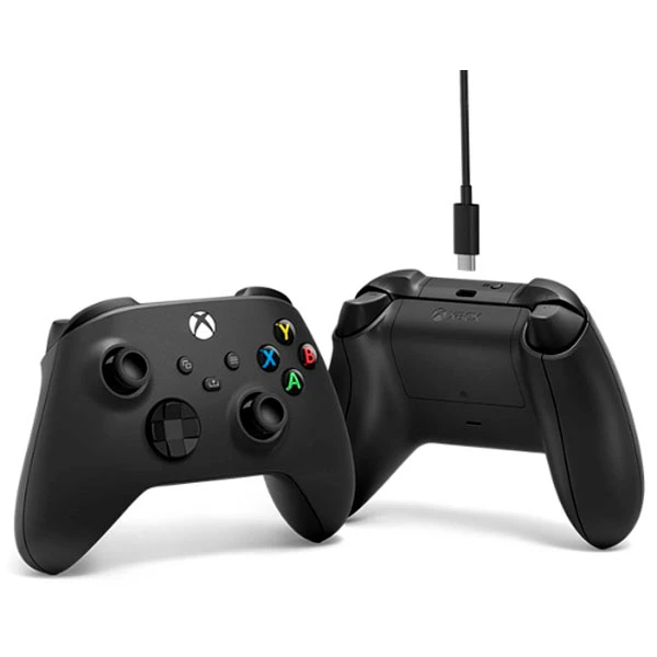 Контроллер для игровой приставки Microsoft XBOX Black + кабель USB Type-C (1V8-00008) - фото 3