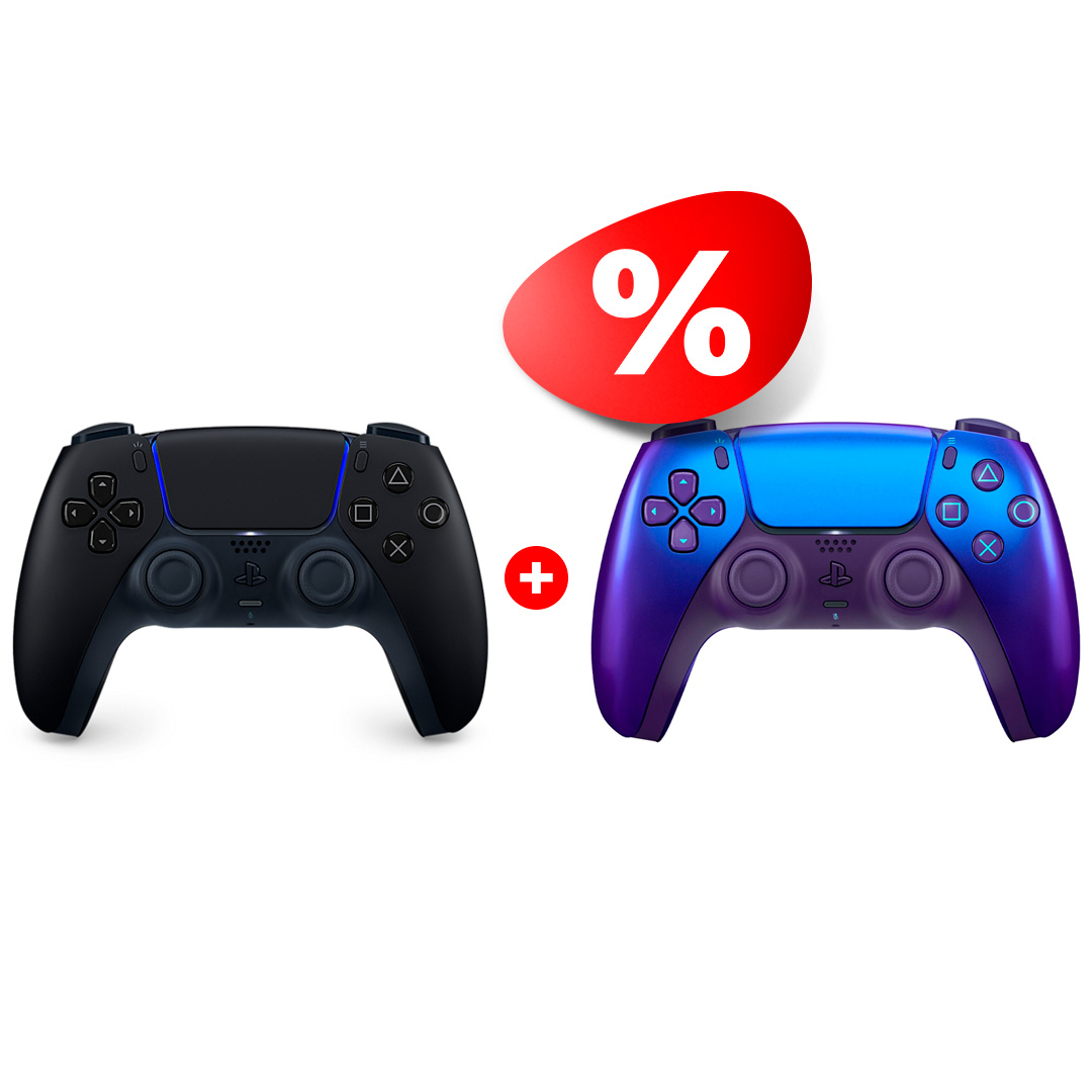 Комплект Контроллер для консоли PlayStation + Контроллер для консоли Sony DualSense Midnight Black PS5 + PS5 DualSense Controller Chroma Indigo - фото 2