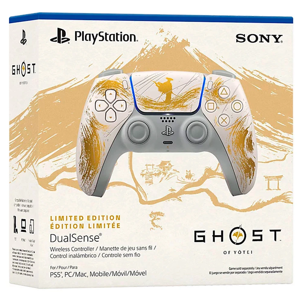 Контроллер для консоли Sony PS5 DualSense Controller Ghost Of Yotei Gold Limited Edition - фото 6