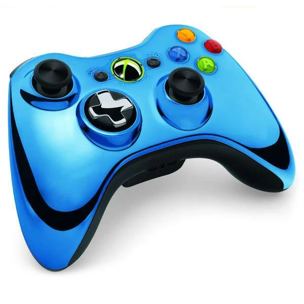 Джойстик Microsoft Xbox 360 Controller Chrome (Blue)