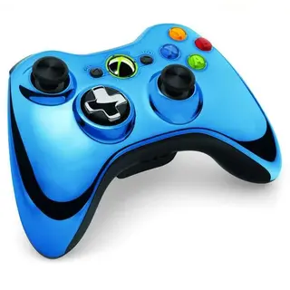 Джойстик Microsoft Xbox 360 Controller Chrome (Blue)
