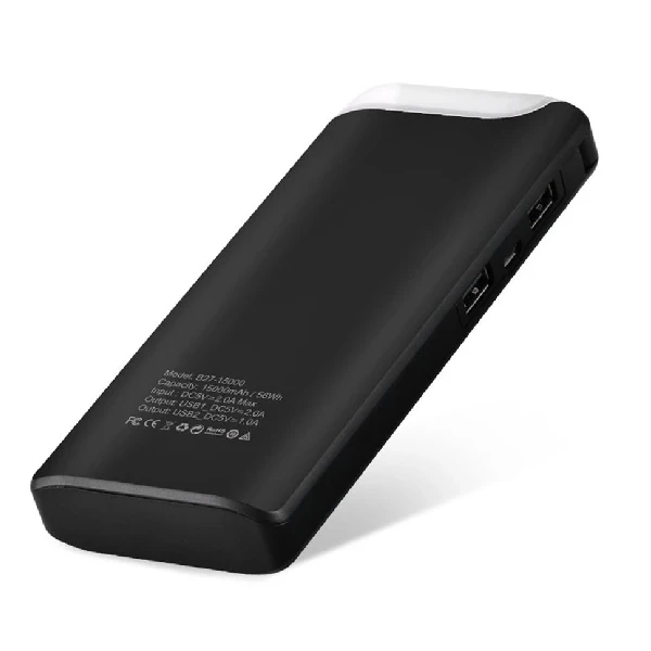 Power bank Hoco B27 Pusi 15000mAh Black - фото 2
