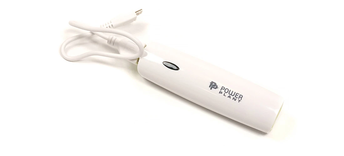 Power Bank PowerPlant PB-LA9223, 2600mAh, бело-желтый - фото 2