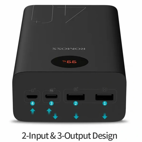 Power bank Romoss PEA40 40000mAh Black - фото 3