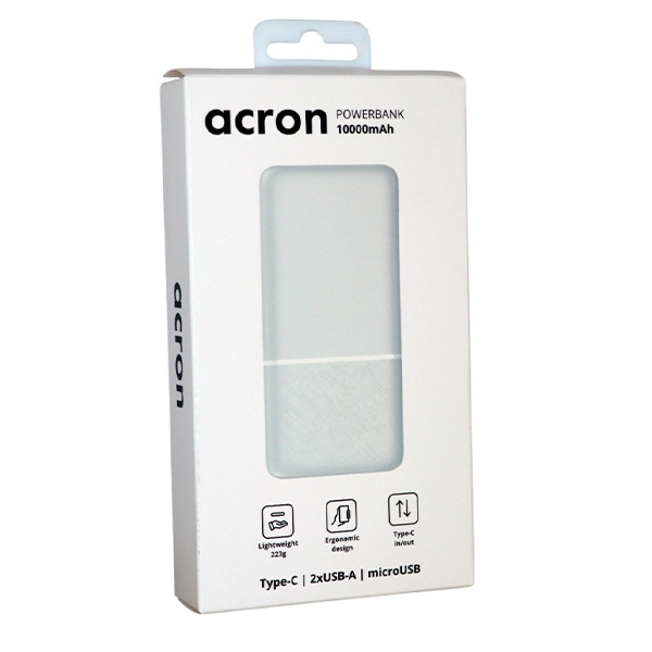 Power Bank Acron 10000XW10 10000mAh White - фото 4