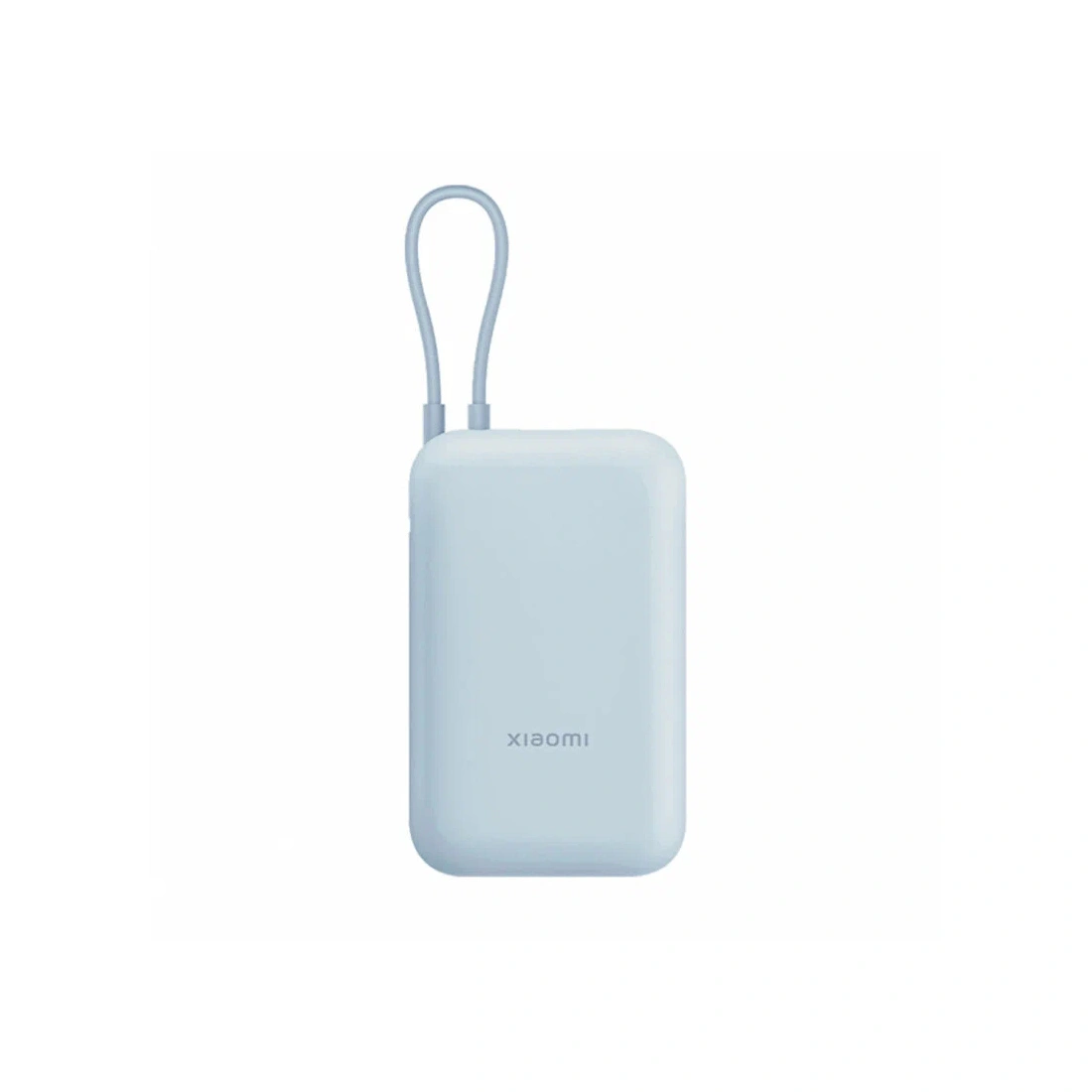 Портативный внешний аккумулятор Xiaomi Power Bank 10000mAh (Integrated Cable) Ice Blue GL P15ZM - фото 2
