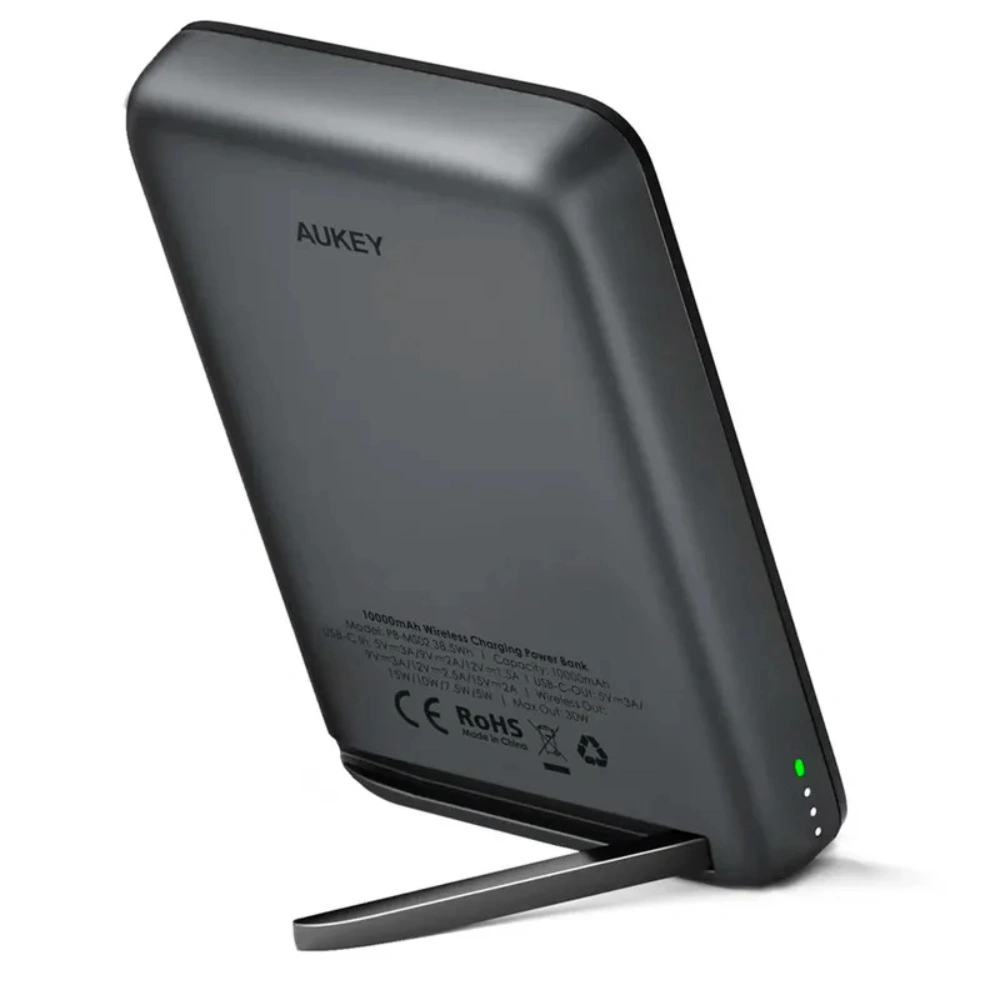 Power-Bank Aukey MagSafe 30Вт 10000 мАч Grey PB-MS02 - фото 3