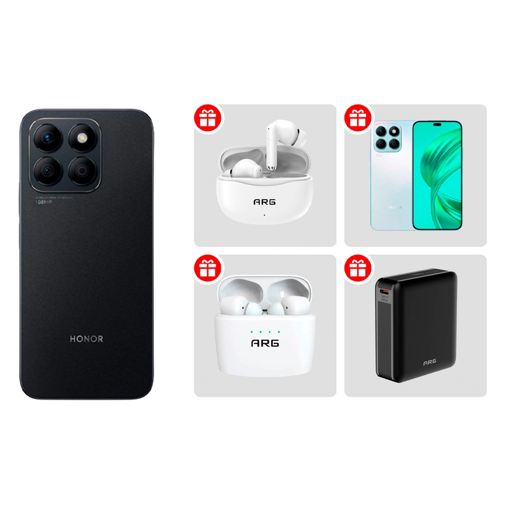 Комплект Power Bank ARG 10000mAh Black (ARG10000TB10) + подарочный набор 