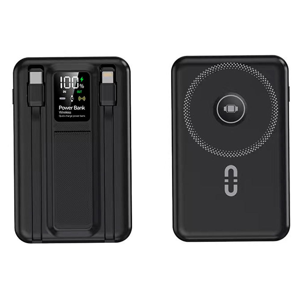 ARG қуат банкі 10000mAh Black Wireless ARGB41 - фото 2
