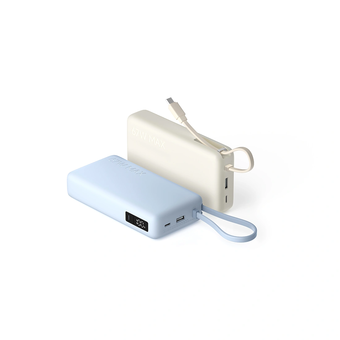 Портативный внешний аккумулятор Xiaomi 67W Power Bank 10000 (Integrated Cable) Tan PB1067 - фото 2