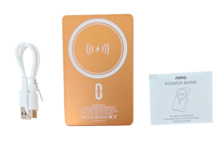Power Bank ARG 5000mAh Orange Wireless ARGWO50 - фото 3