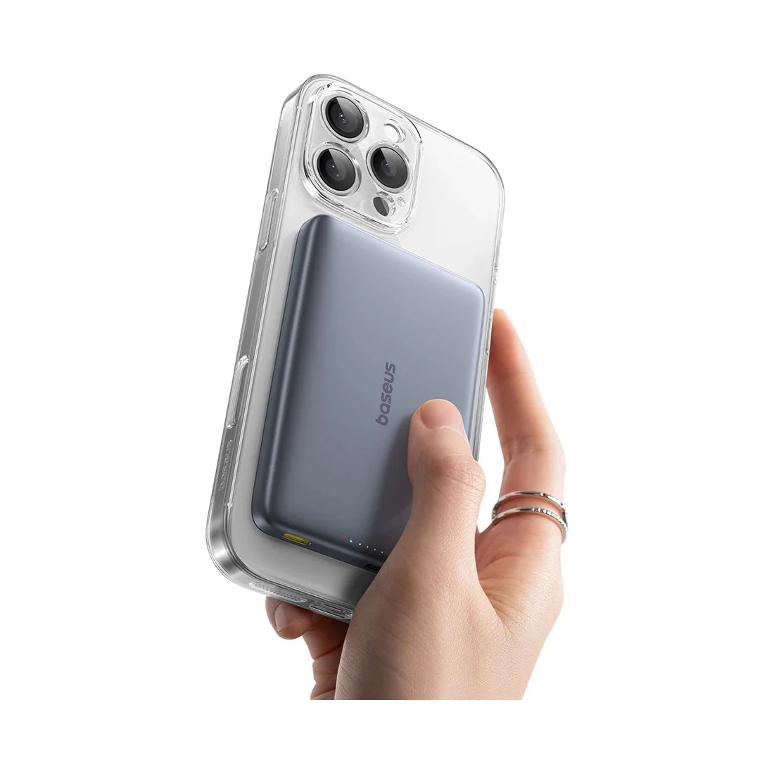 Портативный внешний аккумулятор Baseus PicoGo AM41 Ultra-Slim 10000mAh 27W Grey (E0027200) E0027200 - фото 3