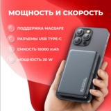 Power Bank Usams CD242 Wireless PD20W 10000mAh 10KCD24201 Black - фото 4