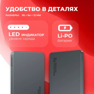 Power Bank Usams CD231 Wireless PD20W 5000mAh 5KCD23101 Black - фото 6