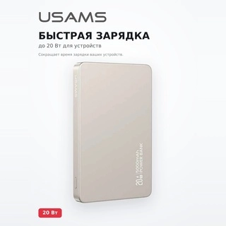 Power Bank Usams CD231 Wireless PD20W 5000mAh 5KCD23102 Titanium - фото 3