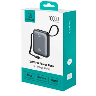 Power Bank Usams CD261 PB86 35W 10000mAh 10KCD26101 Black - фото 2