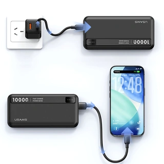 Power Bank Usams CD262 PB89 10000mAh Black 10KCD26201 - фото 2