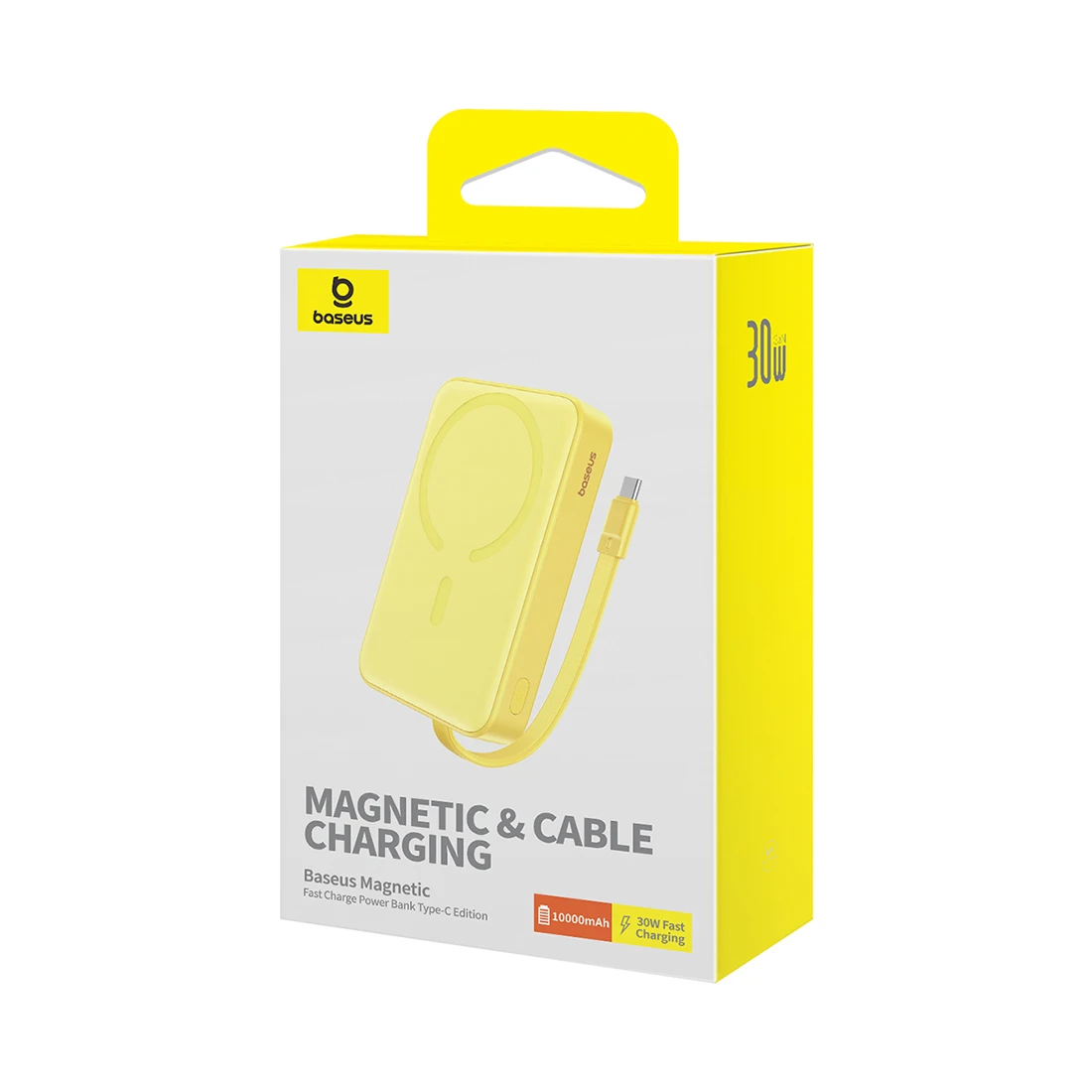 Портативный внешний аккумулятор Baseus Magnetic Mini 10000mAh 30W Lemon Yellow (P1002210BY23-00) P1002210BY23-00