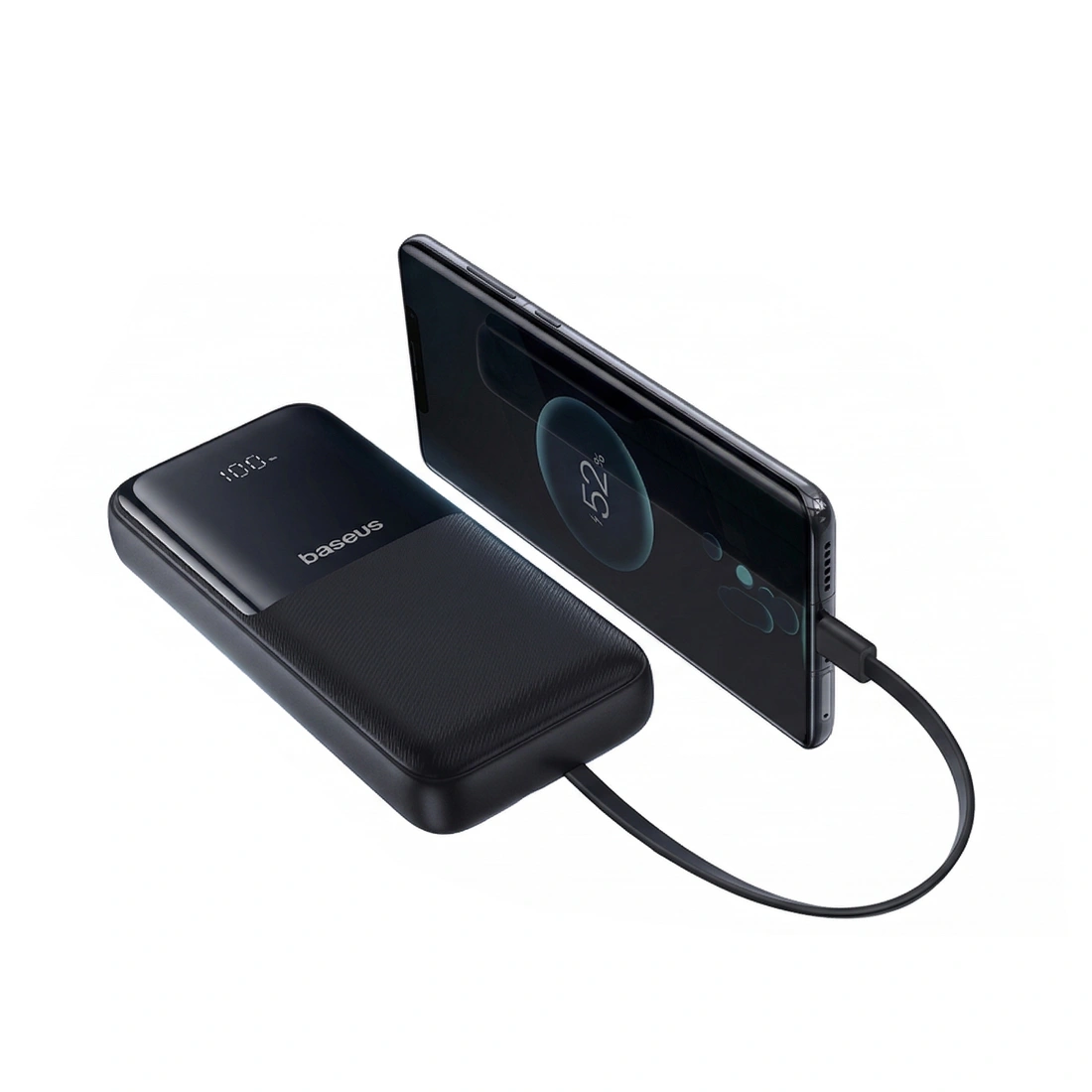 Портативный внешний аккумулятор Baseus Dual-Cable Power Bank Display 20000mAh 22.5W Cosmic Black P10079102123-00 - фото 2