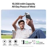 Портативный внешний аккумулятор Baseus FM21 Mini Qi2.2 10000mAh 45W Magnetic Cosmic Black E0031800 - фото 6