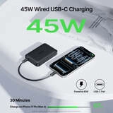 Портативный внешний аккумулятор Baseus FM21 Mini Qi2.2 10000mAh 45W Magnetic Cosmic Black E0031800 - фото 5