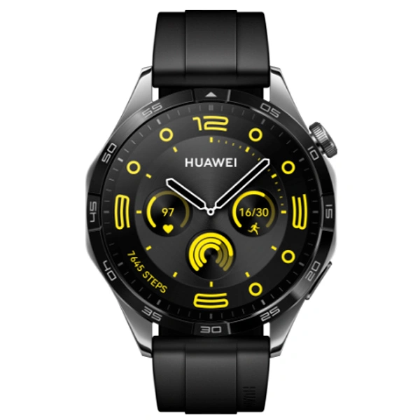 Смарт-часы HUAWEI Watch GT 4 46mm Black Fluoroelastomer Strap - фото 2