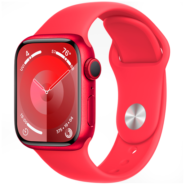 Смарт-часы Apple Watch Series 9 GPS 41mm (PRODUCT) RED Aluminium Case with (PRODUCT)RED Sport Band -   M/L